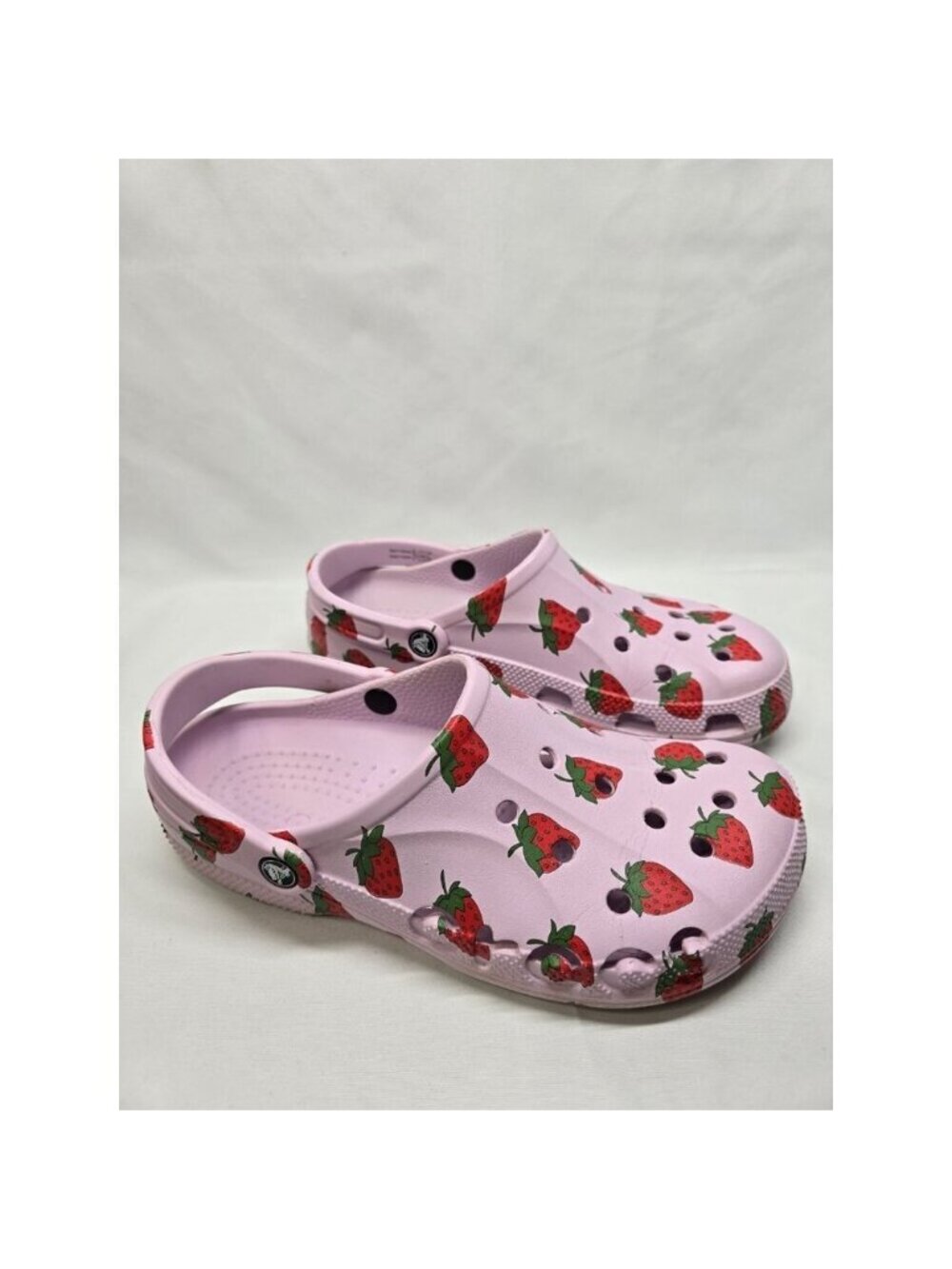 Crocs BAYA SEASONAL PRINTED CLOG Ballerina Pink / Strawberry Mens 9 Womens 11